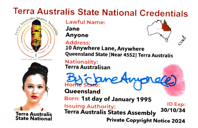 Terra Australis Credential Cards