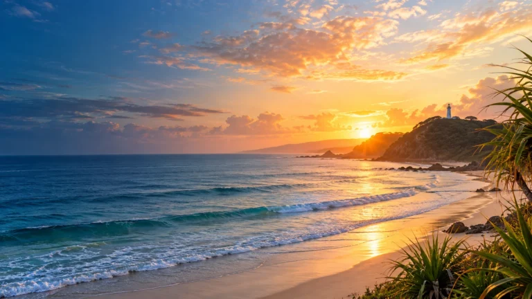 Original sunrise artwork inspired by the Byron Shire