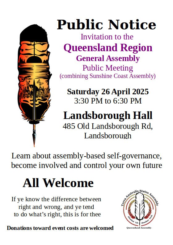 queensland assembly 26 april 2025