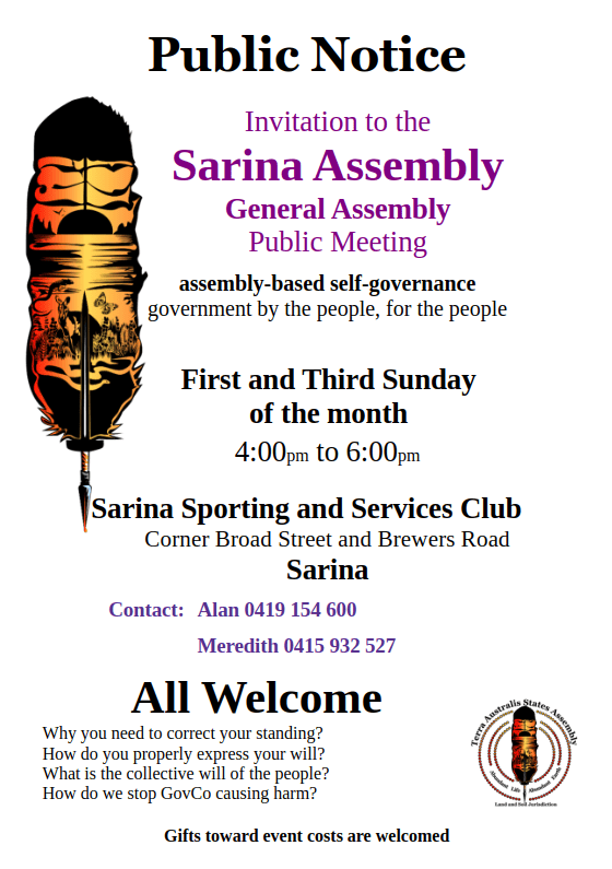 assembly invitation sarina