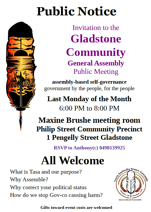 gladstone last monday of the month