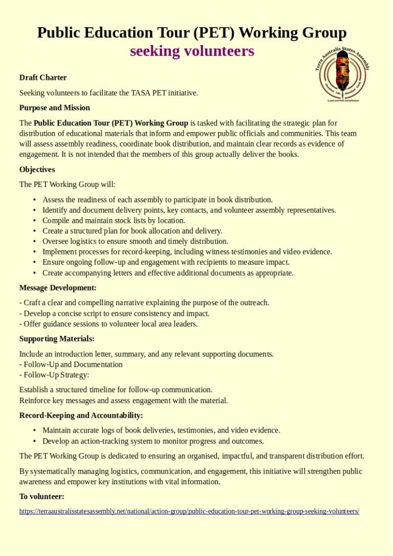pet working group charter 1.0